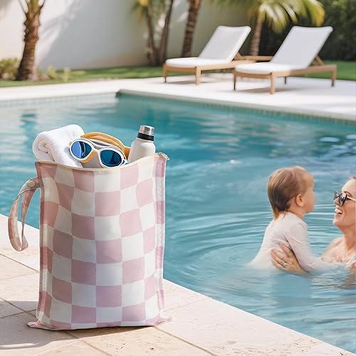 Miniatura 4 de Bolsas húmedas resistentes al agua  Paquete de 3 bolsas reutilizables impermeables para trajes de baño y ropa de bebé  Bolsa de almacenamiento a