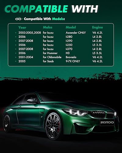 Miniatura 7 de SCITOO Paquete de bobinas de encendido para Oldsmobile Bravada 4.2L 2002-2004 para Isuzu i-370 3.7L 2007-2008 para i-350 3.5L 2006 UF303 C1395