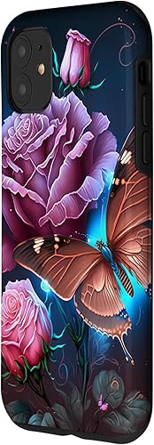 Miniatura 2 de Funda familiar para iPhone 11 con diseño de mariposa rosa luciérnaga
