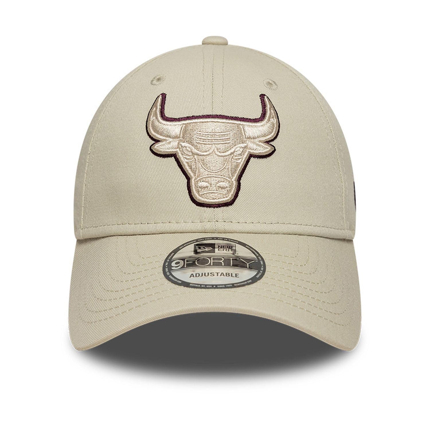 New Era 9Forty - Cappellino con spalline, motivo: Chicago Bulls, colore: Beige