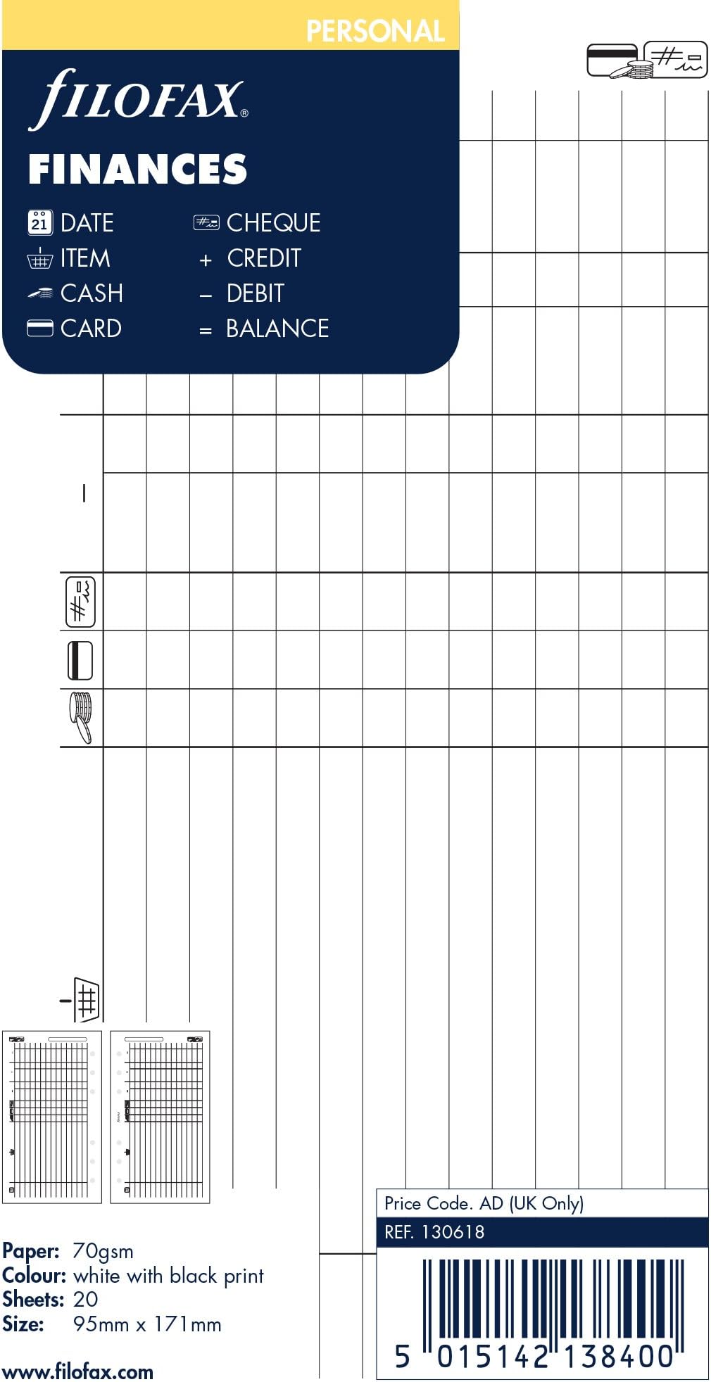 Filofax Personal Finances