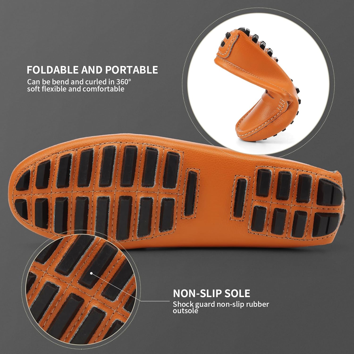 Artisure Women's Classic Comfort Leather Penny Loafers Casual Slip-Ons Lightweight Walking Flats Driving Mocs Boat Shoes - Image 6