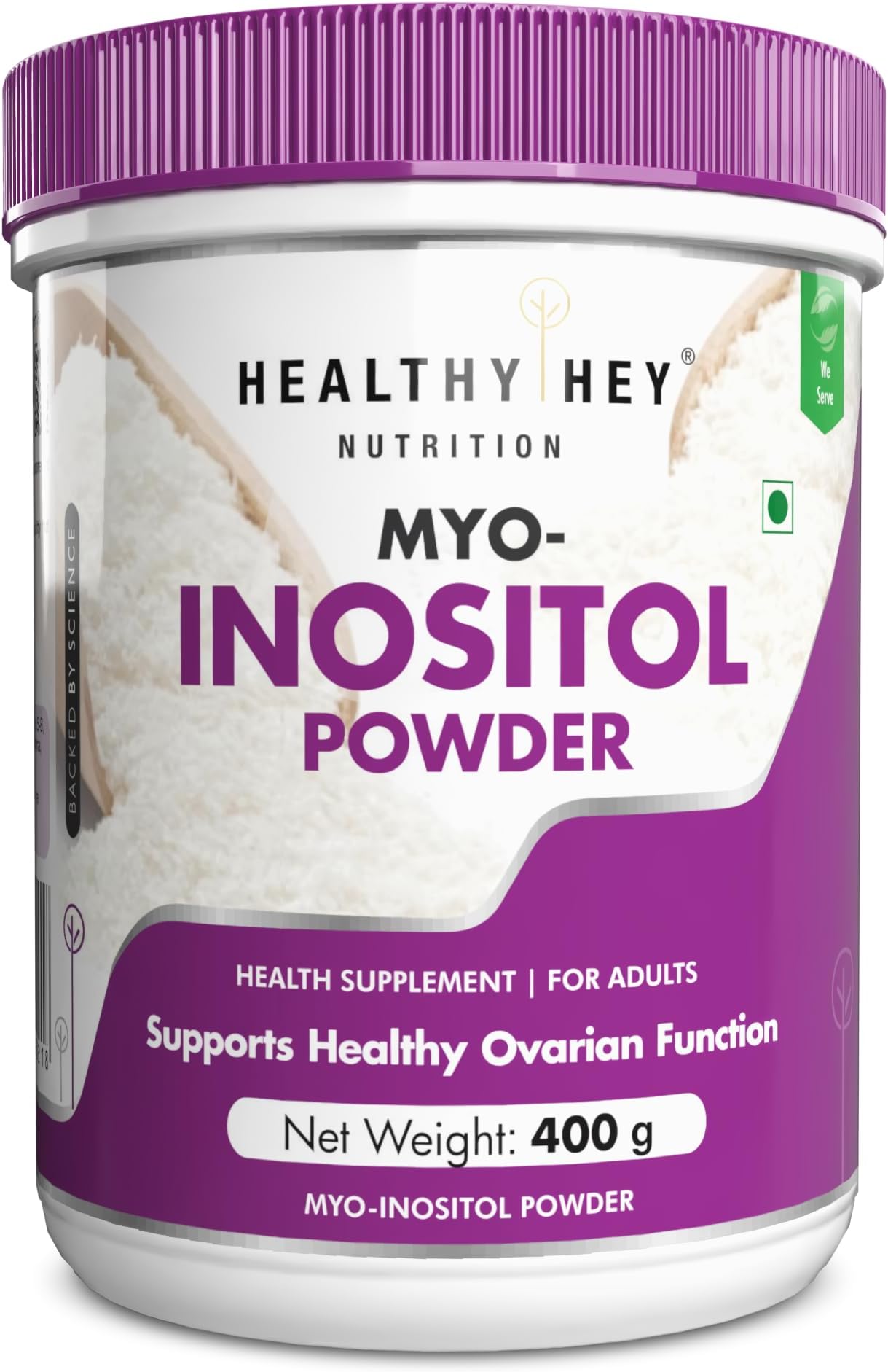 Healthyhey Nutrition 100% Pure Myo Inositol Powder (Vitamin B8), 400gm pack