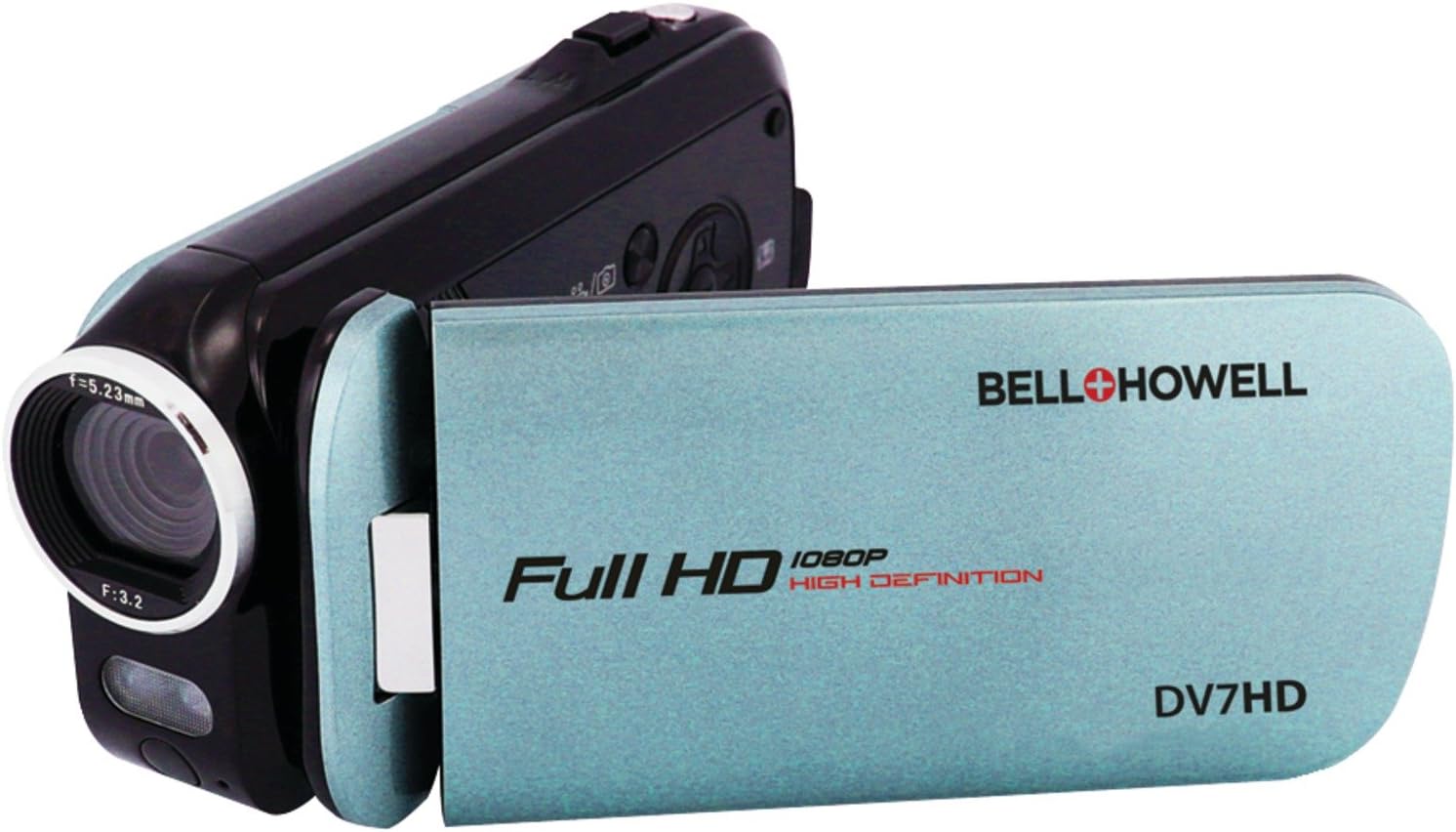 Bell+Howell DV7HD-GY Slice2 HD Video Recording Slice2 DV7HD Full 1080p HD Camcorder with Touchscreen and 60x Zoom