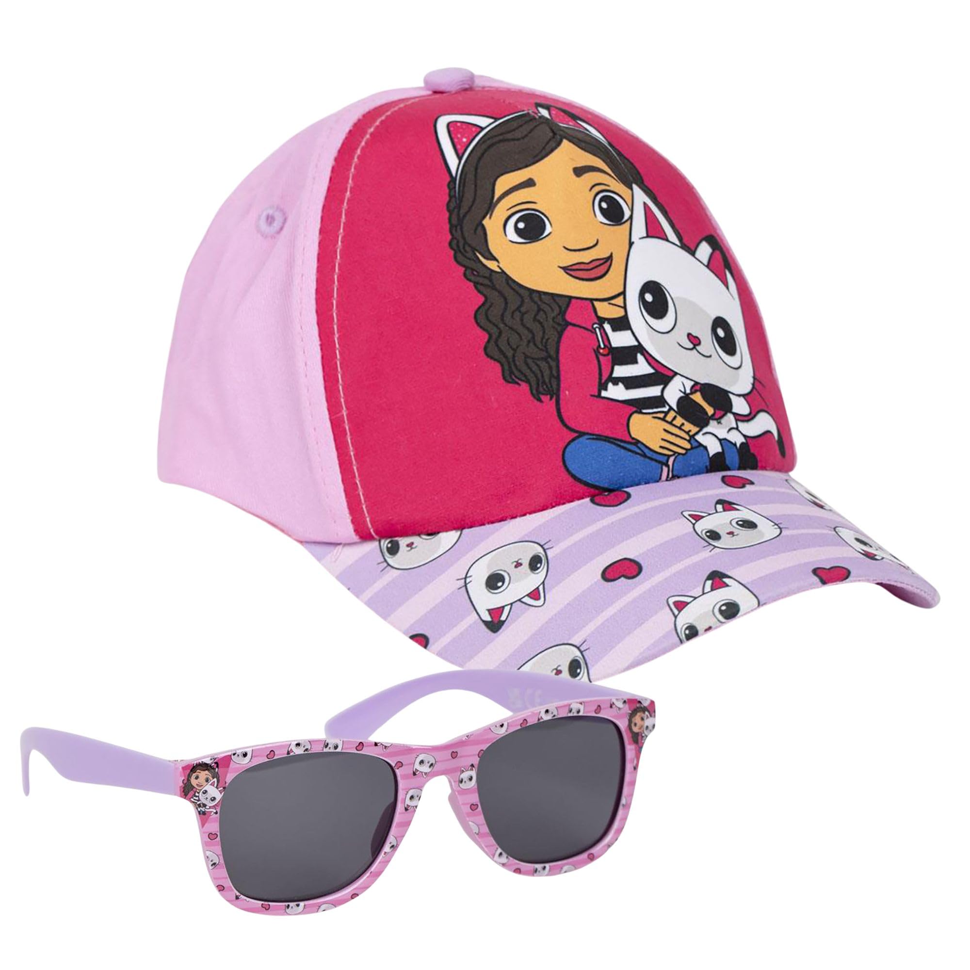 CERDÁ LIFE'S LITTLE MOMENTS Unisex Kid's Gabby's Dollhouse Sunglasses and Hat Set, Multicolor, Standard