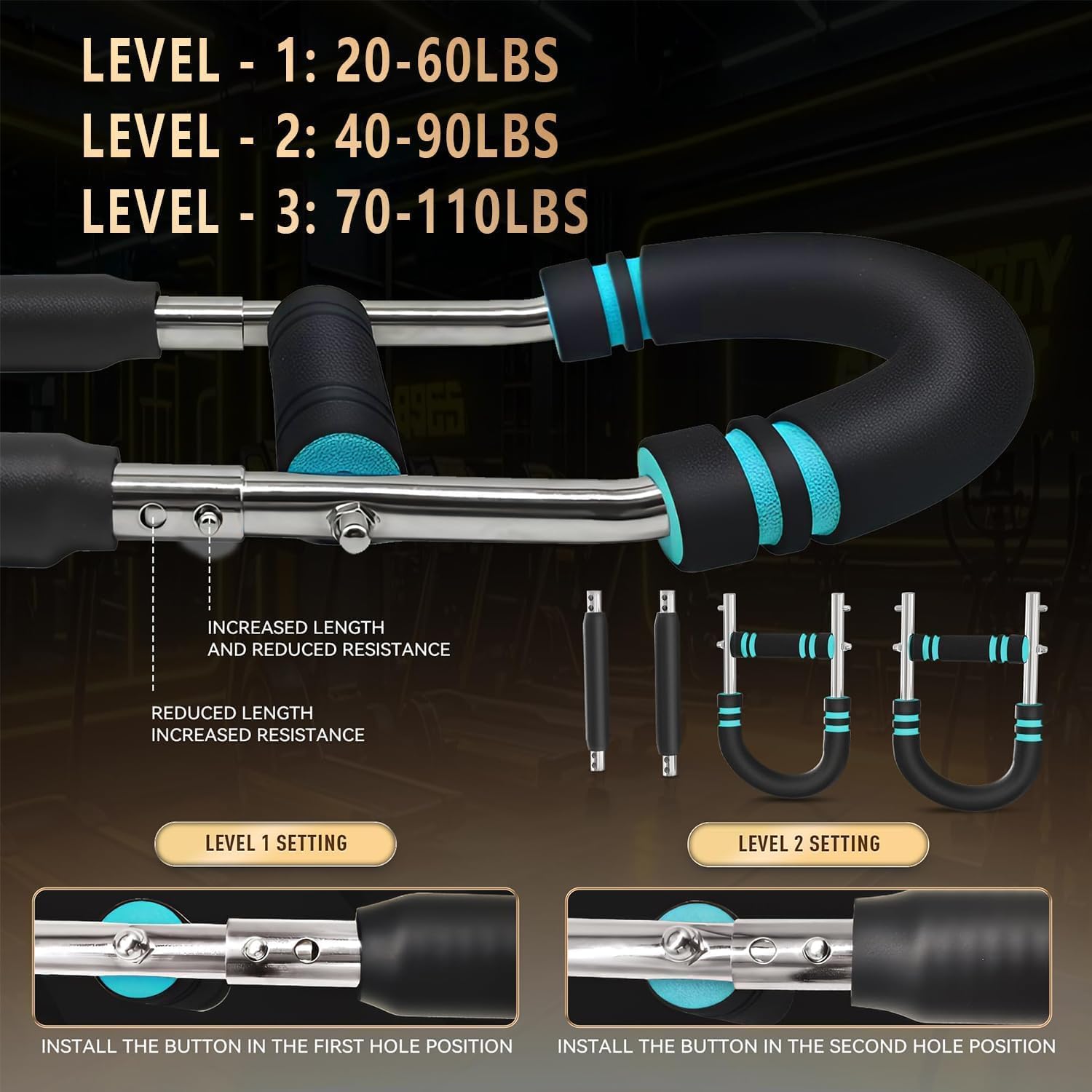 Arm Twister Trainer Three-Speed Spring Adjustment Steel Adjustable Arm Strength Device Gym Fitness Equipment for Wrestling Free