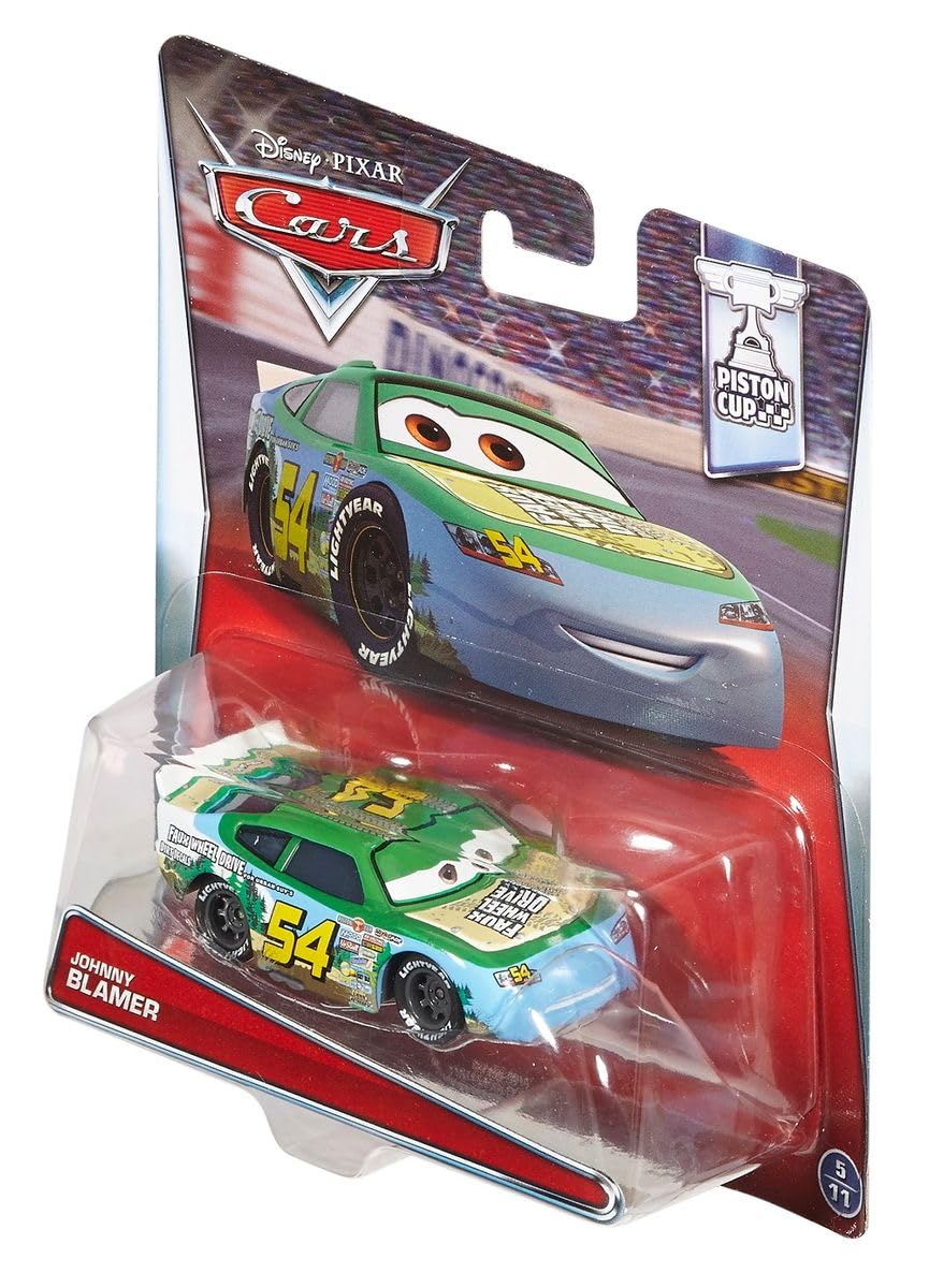 Mattel Selección Vehículos Racing Style | Disney Cars | Die Cast 1:55 Coche, DXV29N Cars 3 Single:Johnny Blamer — view 5