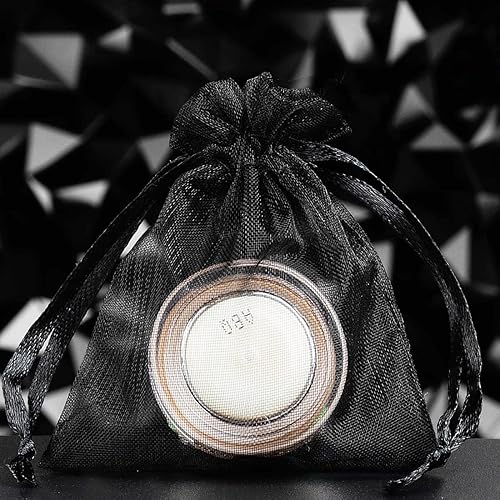 Vista 135 de 100 Pcs Gift Organza Bags 5x7 Inch Gold Drawstrings Sheer Fabric Pouch for Jewelry Baby Shower Christmas Party Favors Wedding Kids Men Teenage