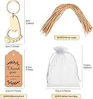 Vista 2 de 50PC Footprint Keychain Bottle Opener Baby Shower for Guest Baby Shower Gifts