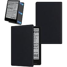 Magnetic Case for Xteink X3, Ultra-Lightweight Premium PU Leather Protective Cover with Magnetic Closure for Xteink X3 E-Reader Rock Black