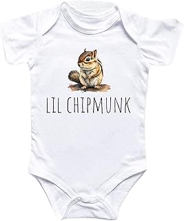 Chipmunk Animal - Baby Boy Girl Clothes Infant Bodysuit Funny Cute Newborn