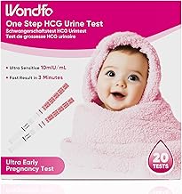 Wondfo Schwangerschaftstest Frühschwangerschaftstest Frühtest Schwangerschaft Ultra empfindlicher 20er Pack Pregnancy Test
