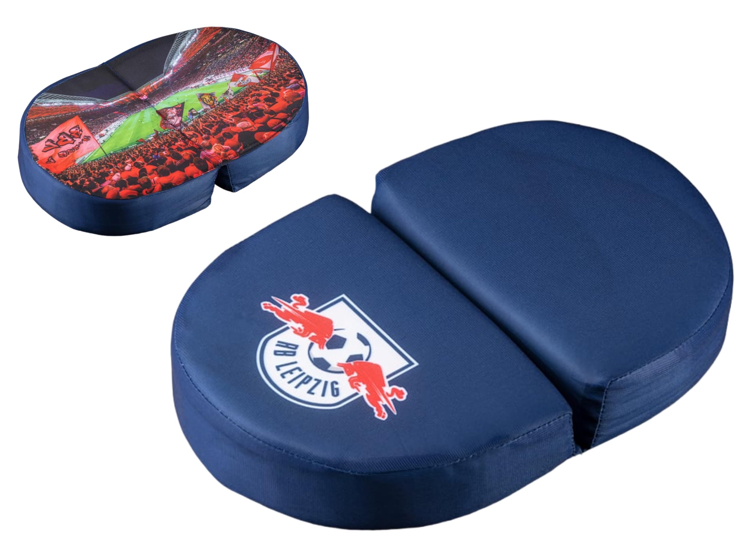 RB Leipzig Klappsitzkissen blau Sitzkissen Kissen | Stadionkissen RBL - Plus Lesezeichen Wir lieben Fußball