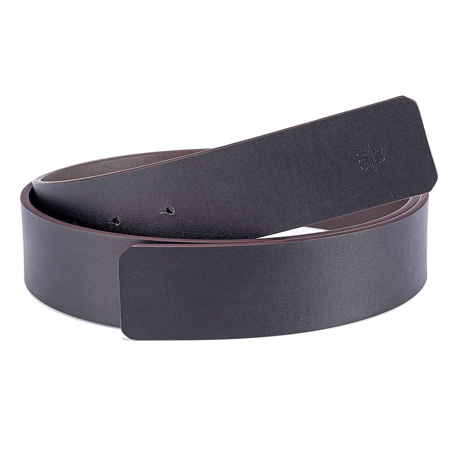 Vatee's Cinturones reversibles de piel auténtica sin hebilla para hombre, correa de repuesto de 3,40 cm/3,8 cm/4,1 cm de ancho