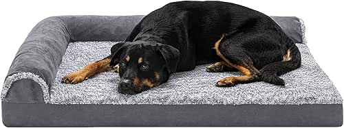 Furhaven Orthopedic Dog Bed for Large Dogs w/ Removable Bolsters