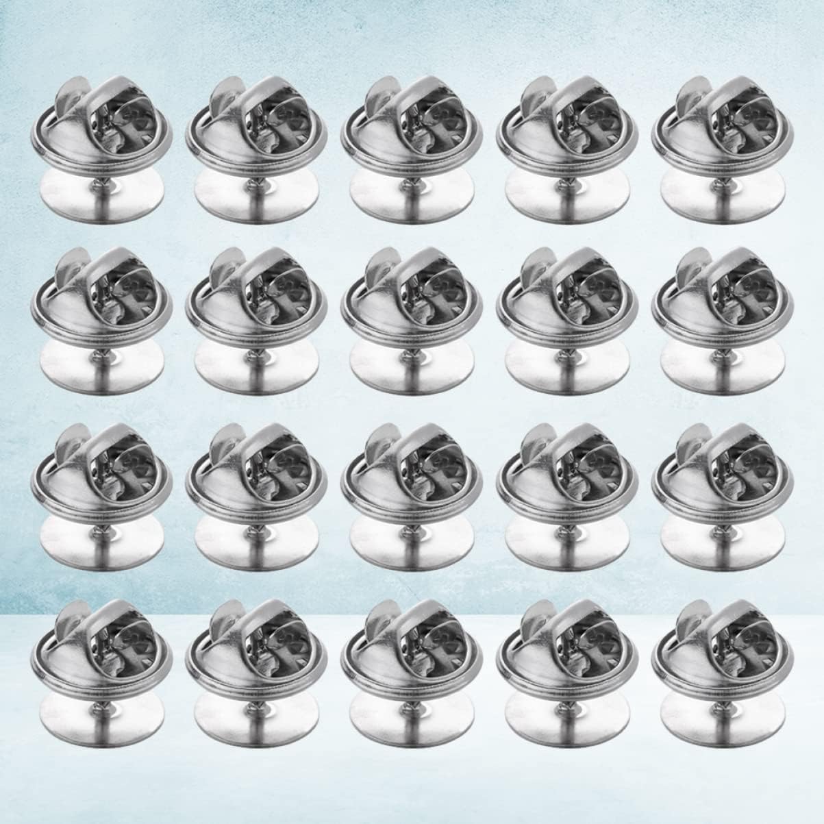 300pcs Tie Tacks Nickel Base Clutch Back for Crafts Lapel Badges Jewelry Making Easy to Use Securely Holds Ties Place