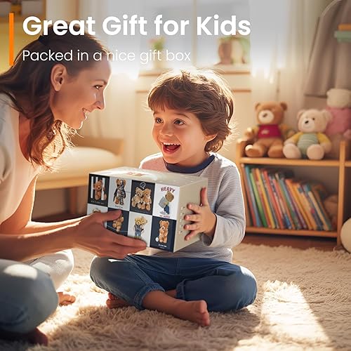 Miniatura 4 de Hamaca de animales de peluche con 20 colores cambiantes, 75 LED, hamaca de macramé de almacenamiento extra grande de 55 pulgadas con control remoto