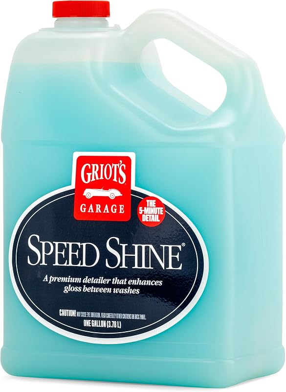 Speed ​​Shine para detalles de automóviles, detallador rápido para todas las superficies exteriores, molduras y ruedas, proporciona un acabado brillante, 11148, un galón