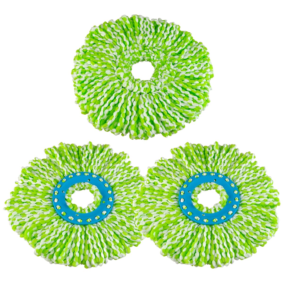 Primeway® Polyester Microfibre Replacement Plastic Mop Head Refills | Covers Larger Area with 38cm Microfiber Diameter | Pack of 3 (B078Y5NJT9) Amazon Price History, Amazon Price Tracker