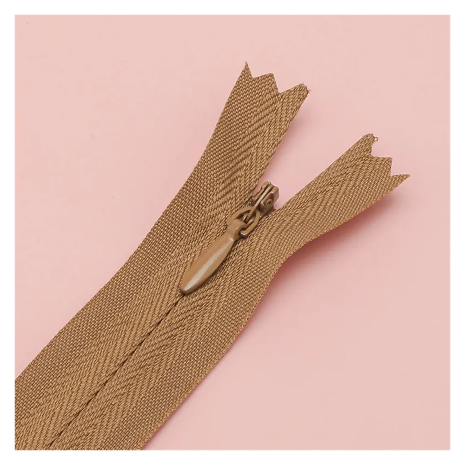 Cremallera Invisible 5/10 Uds 3#20cm 28cm 35cm 40cm 50cm 60cm cremallera Invisible ropa de nailon bolsillo decoración cierre de cremalleras