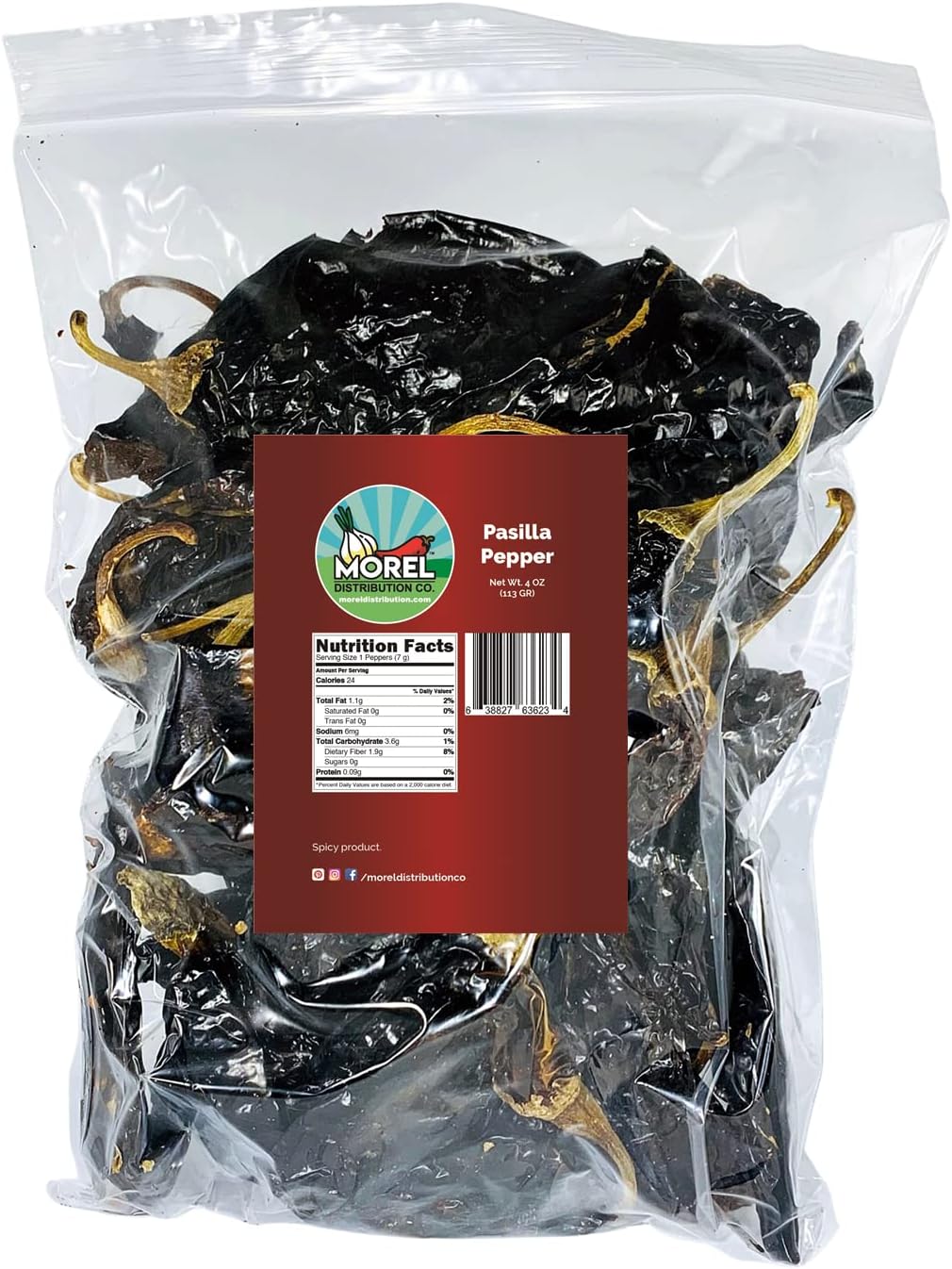 Chile Pasilla Pepper (Pasilla Negro) // Weights: 4 Oz, 8 Oz, 1 Lb, 2 lbs, 5 lbs, and 10 lbs!! (4 oz)