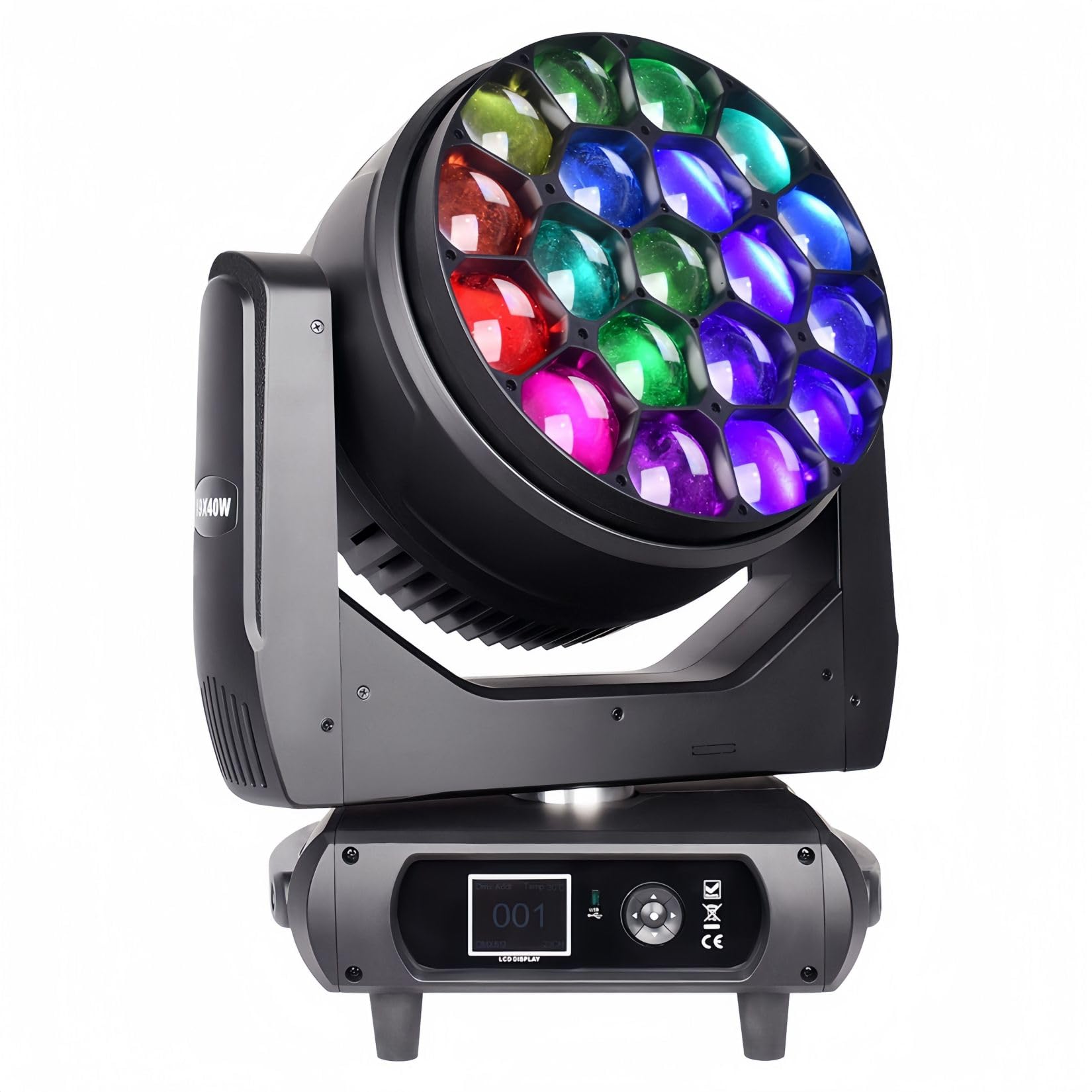 Amazon.com: DJCLUB LED Moving Head Lights Big Bee Eye DMX Stage