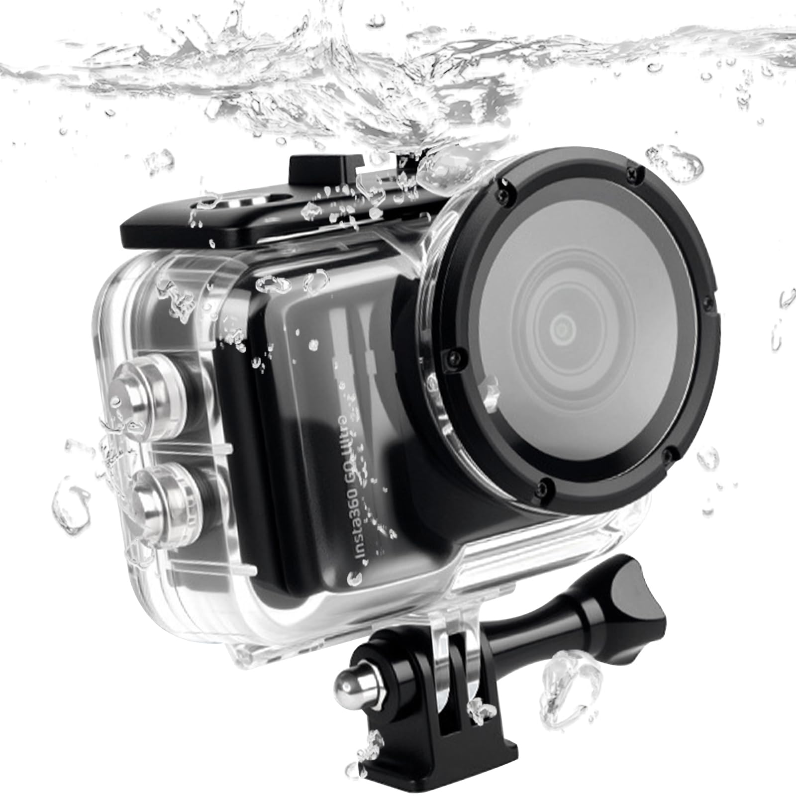Boîtier de plongée pour Insta360 GO Ultra Boîtier étanche 50M Boîtier sous-Marin Boîtier de Protection Coque de Protection Dive Case Accessoires pour Insta360 GO Ultra Action Pod