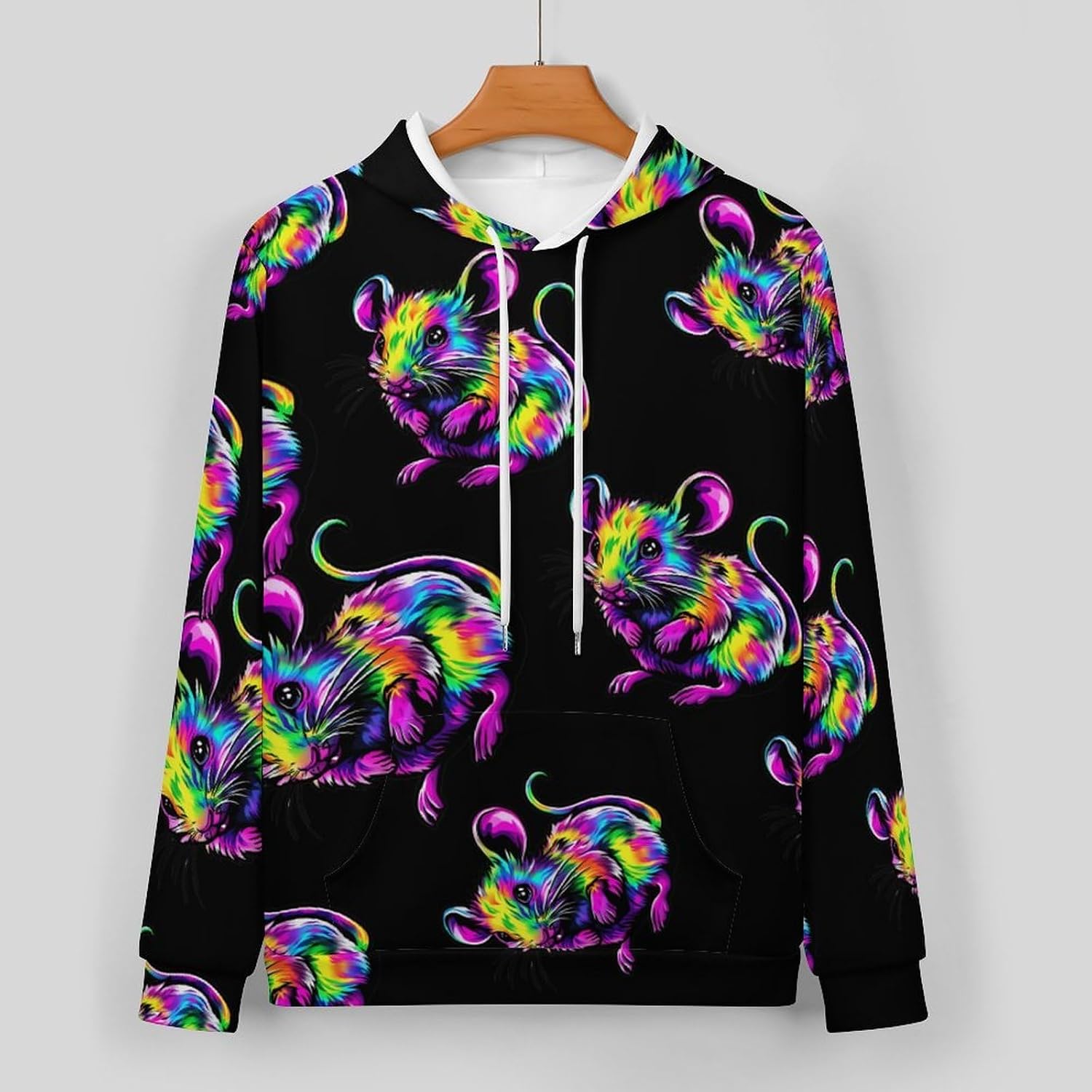Tie-dyed Rat Adult 2 Piece Tracksuits Hoodie Sweatshirt And Joggers Sweatpants Sweat Suit Outfits