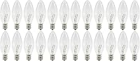 Vista 7 de Creative Hobbies® Bombillas de repuesto para lámparas de vela eléctricas, velas de ventana y candelabros - 7W Candelabro E12 Incandescente