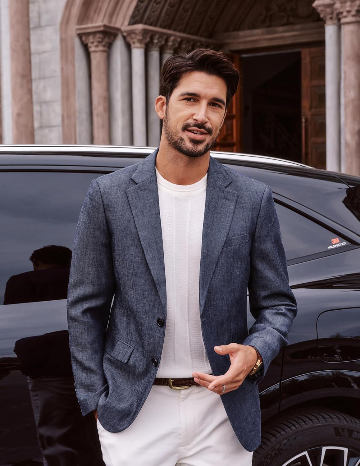 PJ PAUL JONES Men's Blazer Casual Sport Coat Two-Button Suit Jackets Lightweight Sport Coats Blazer - Image 2