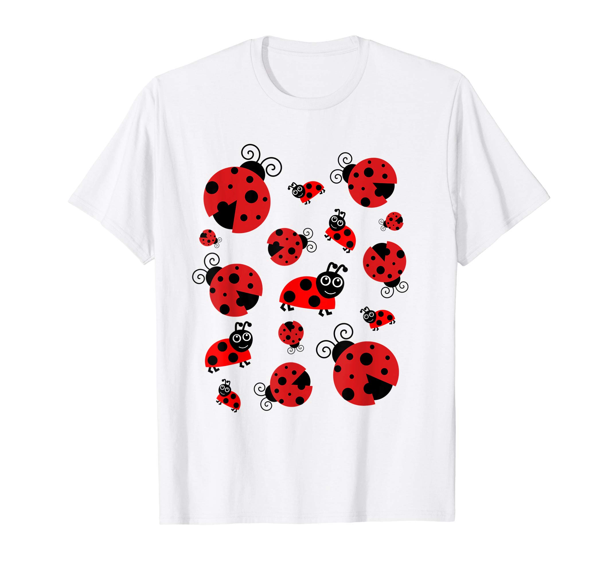 Happy Ladybug Shirts Women GirlsAdorable Ladybugs Everywhere T-shirt Women,  Girls, Kids T-ShirtOEKO-TEX STANDARD 100
