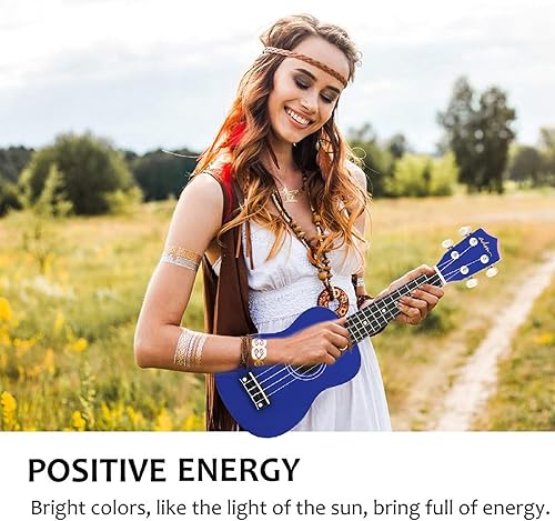 Miniatura 100 de ADM Ukelele para principiantes, kit de ukelele de madera hawaiana para niños y adultos, paquete de ukalelee profesional con lecciones gratis