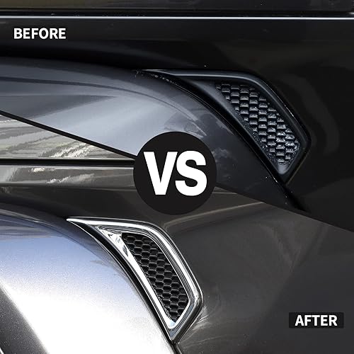 Miniatura 40 de Voodonala Para Jeep JL Lateral Aire Acondicionado Salida Decoración Decoración Trim para Jeep Wrangler JL JLU Gladiator JT 4xe, ABS Rojo