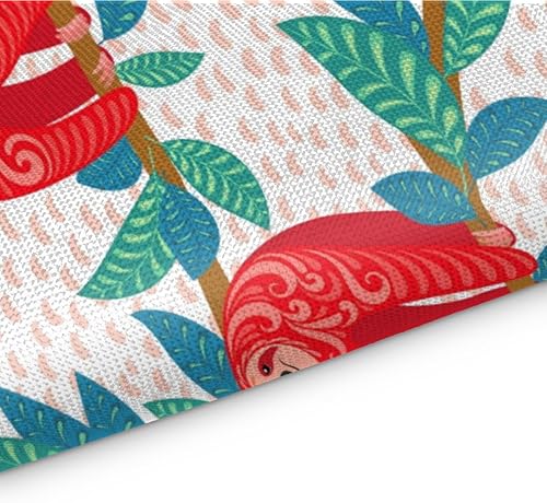 Miniatura 3 de Juego de 6 manteles individuales lavables para mesa de comedor, 12 x 18 pulgadas, manteles individuales decorativos de granja, resistentes al