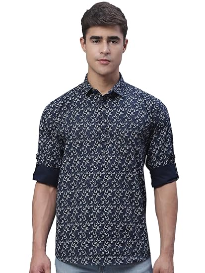 Men Cotton Printed Short Regular Kurta