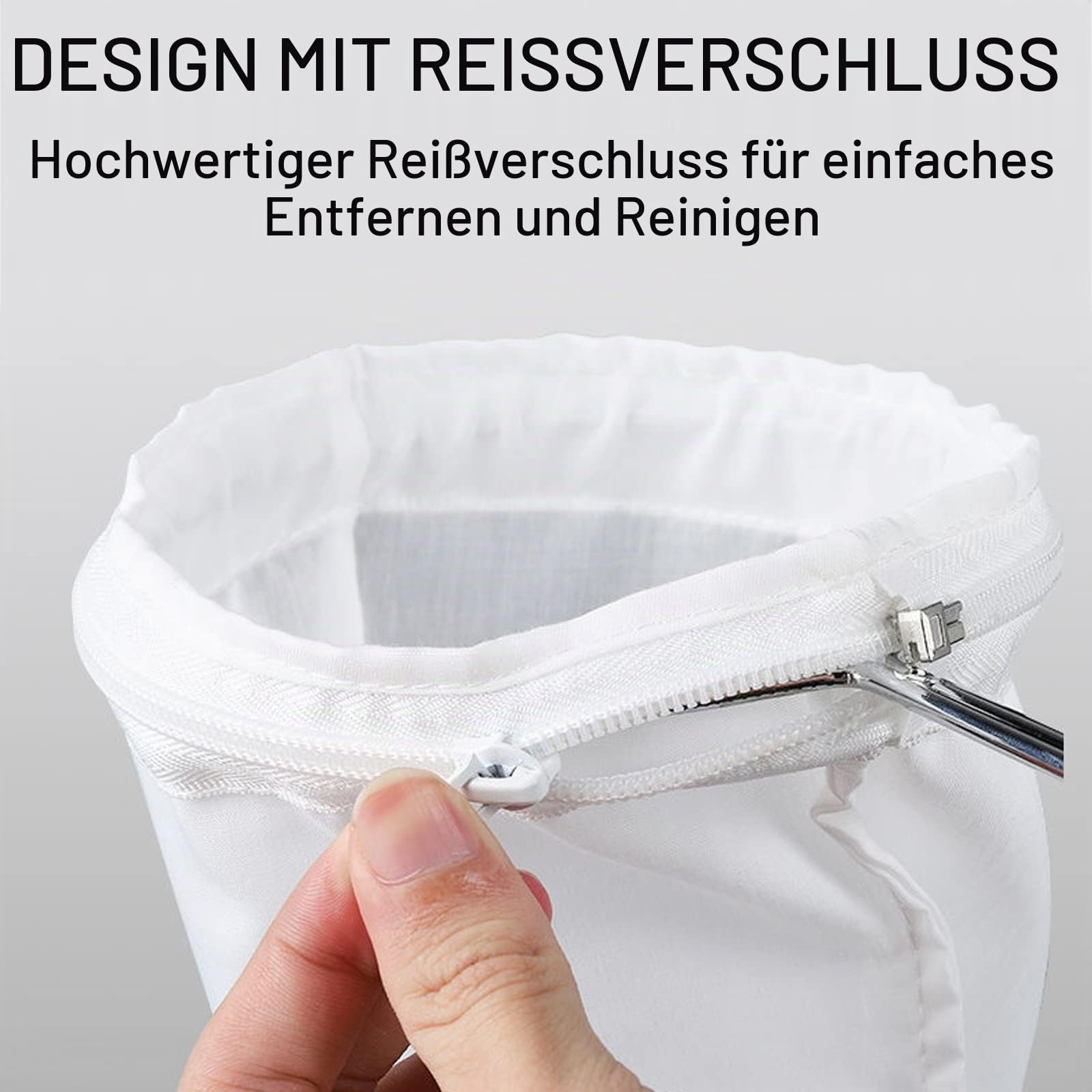 Nussmilchbeutel mit Ständer, Wiederverwendbar passiertuch, 1 Halter, 2 Baumwolle Siebbeutel, 1 Nylonfilterbeutel mit hoher Dichte, Zum Filtern von veganer Nussmilch, Gemüsesäften und Säften