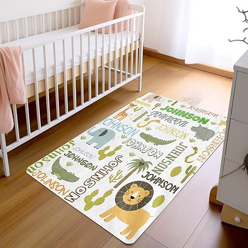 Alfombra de juego personalizada para bebé, alfombra de gateo personalizada, decoración de dormitorio, alfombra de área de piso, alfombras para bebé,