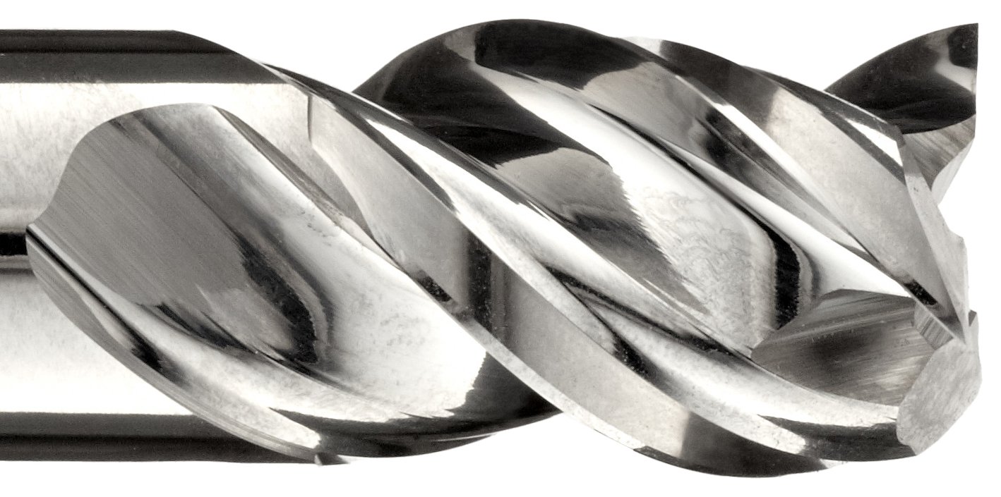 Featured Product Niagara Cutter N57940 Carbide Square Nose End Mill, Long Length/Reach, Uncoated (Bright) Finish, Roughing/Finishing Cut, 45-Degree, 3-Flute, 4 OAL, 0.375 Cut Diameter, 0.375 Shank Diameter