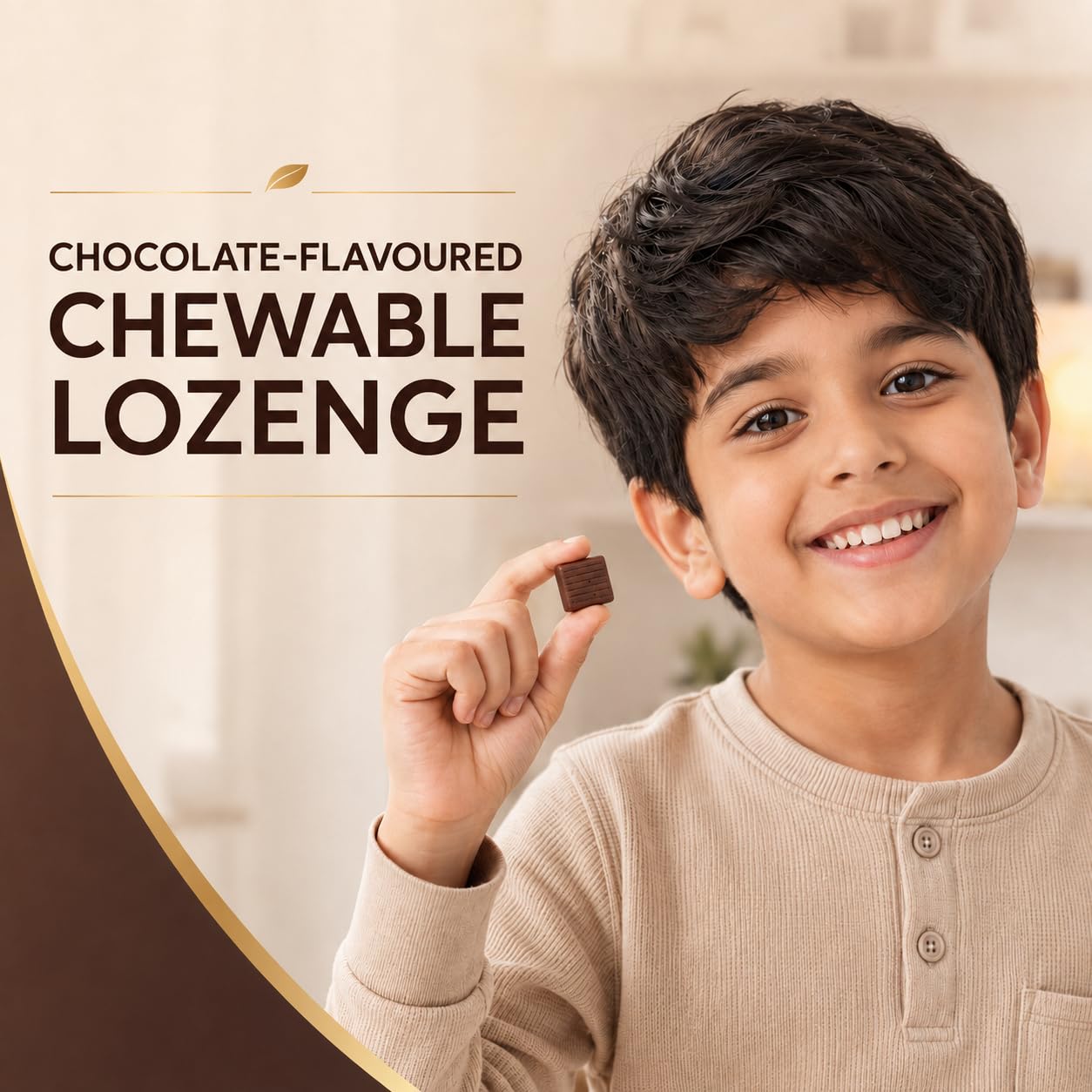 Nutryza Junior Calcium for Kids | 320 mg Elemental Calcium Chewable Lozenges | Chocolate Flavour | Supports Bone, Teeth & Gum Health For Children Above 2 Years | 30 Lozenges — Amazon image 3