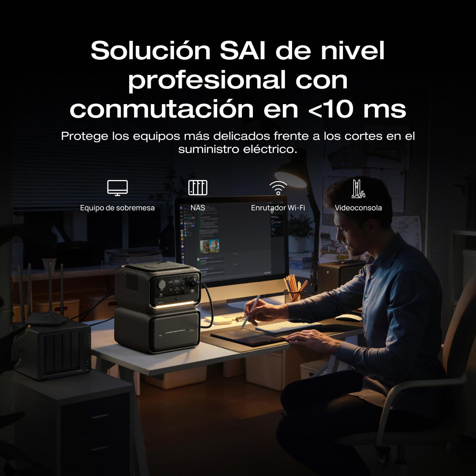 Estación de energía portátil EF ECOFLOW RIVER 3 Max Plus Inalámbrica con banco de energía 5000 mAh, batería LFP 858 Wh, salida de hasta 1200 W, generador solar para exteriores, acampadas y caravanas