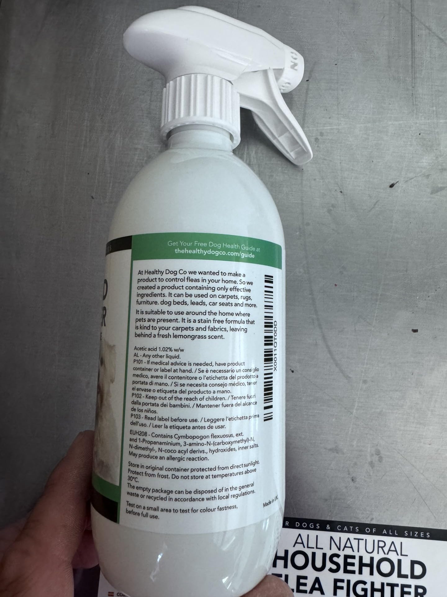 500ml Naturel Spray Anti Puces Chat & Chien | Traitement Anti Puces, Tiques Et Insectes | Spray Anti Puces pour la Maison, Meubles & Textiles | Spray Anti Puce Maison à l'huile de Citronnelle