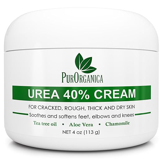 Urea 40% Cream – Made in USA – Foot Cream for Thick, Cracked, Rough, Dead & Dry Skin - Corn, Callus and Dead Skin Remover, Toenail Softener, Moisturizer For Feet, Elbows, Hands and Knees