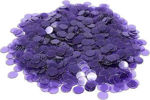 Miniatura 33 de Regal Bingo Chips de bingo de plástico, 1000 piezas, juego de fichas transparentes transparentes para juegos de mesa y contadores de matemáticas