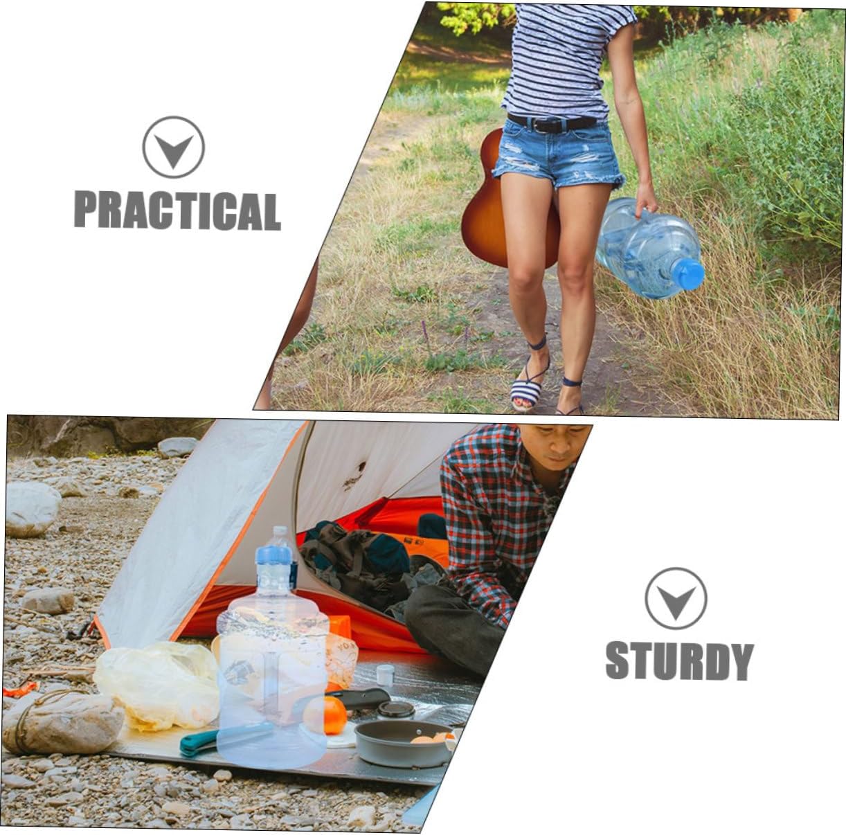 BESPORTBLE 1 Pcs Outdoor Water Jug Car Driving Water Jug Camping Water Container Jug Handle Design (0.8Gallon)