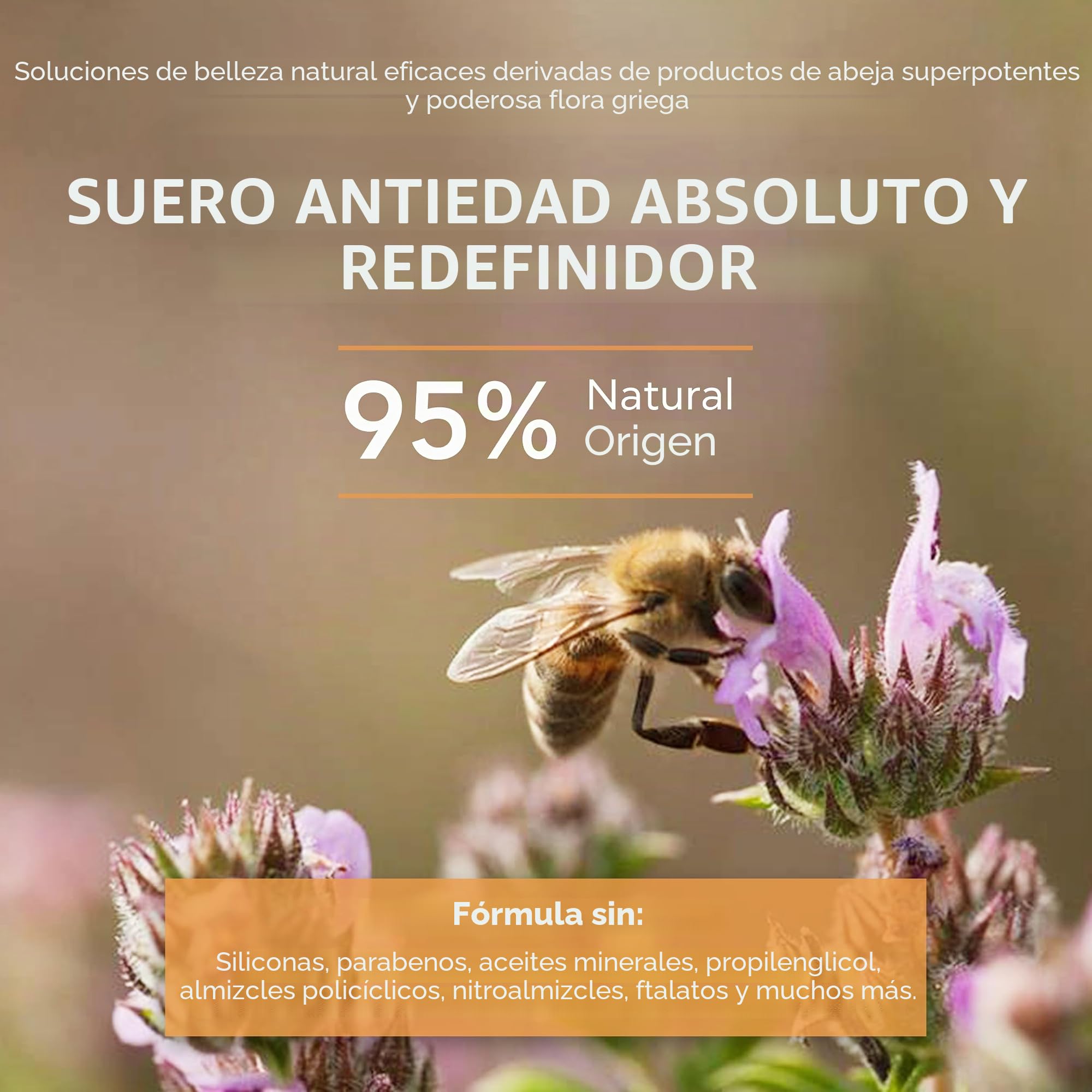 APIVITA QUEEN BEE SERUM ANTIENVEJECIMIENTO | CON JALEA REAL GRIEGA FRESCA | 30ML