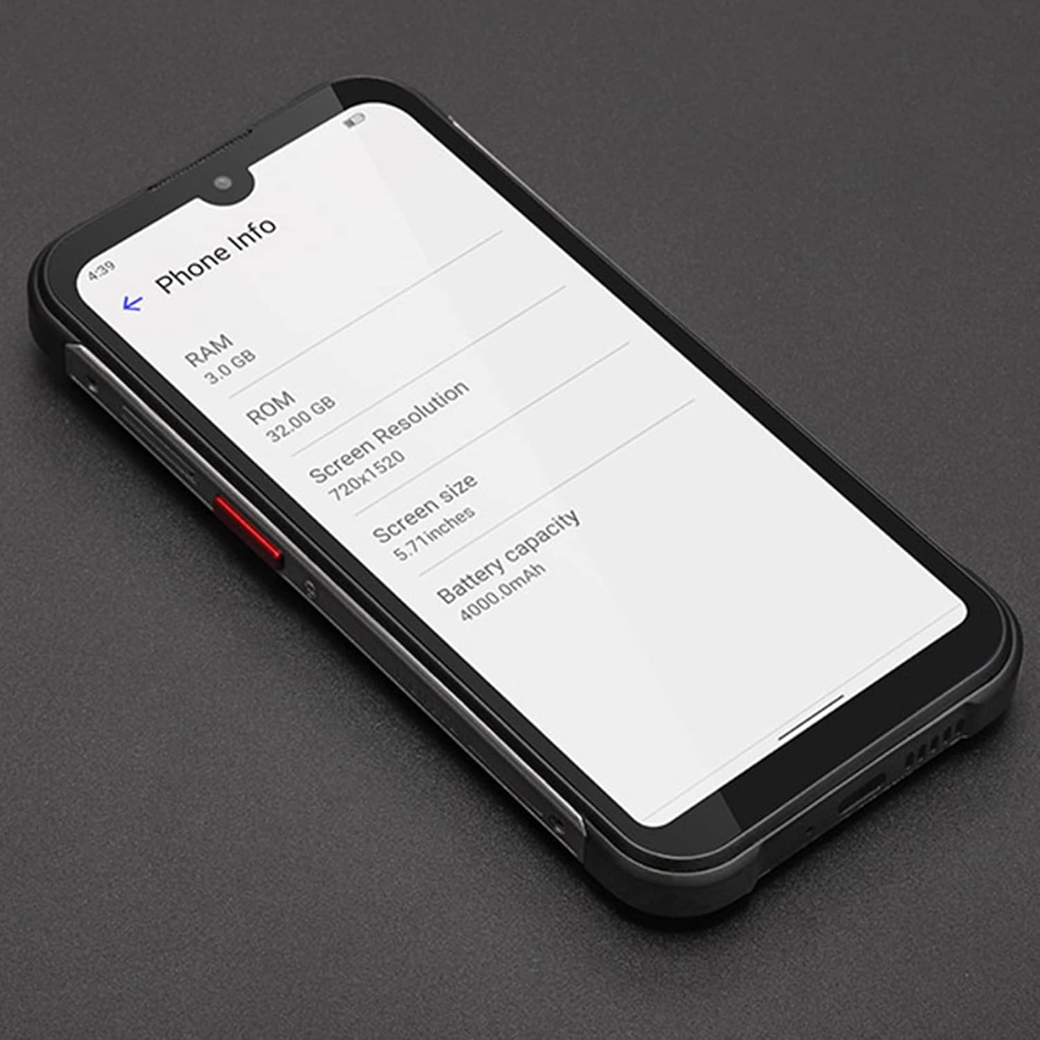 rosvola mobile phone 5 71in hd screen 100%e2%80%91240v for android 12 system smart phone 13mp rear camera 5mp front camera for outdoor us plug