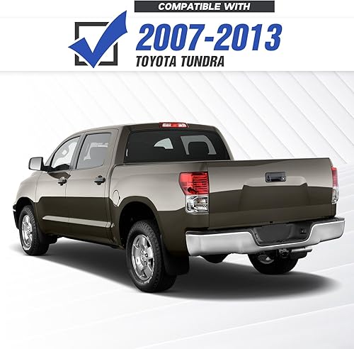 Miniatura 2 de YZONA Parachoques trasero todoterreno compatible con camioneta Toyota Tundra 2007, 2008, 2009, 2010, 2011, 2012, 2013, parachoques de ancho completo