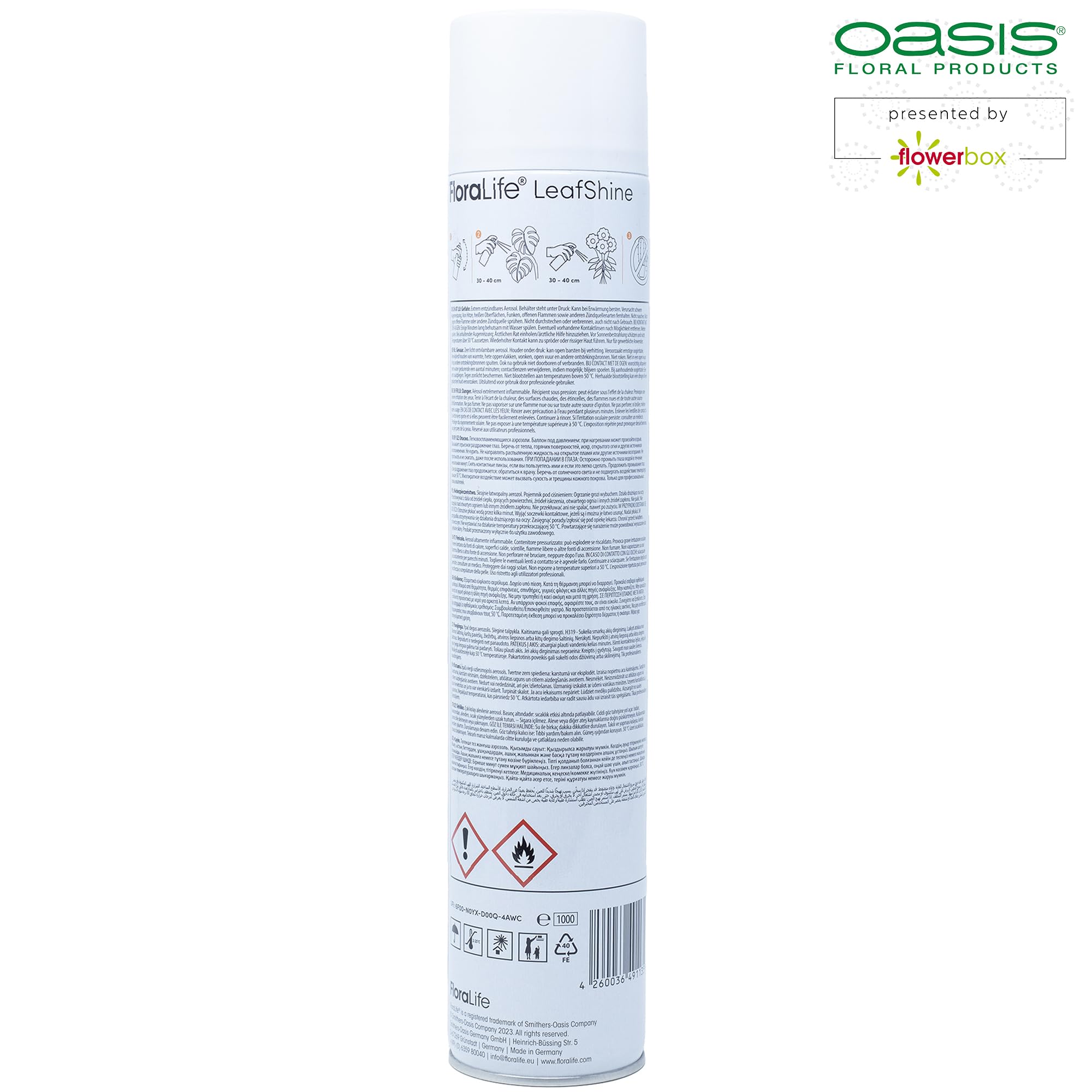 FloraLife Lucidante Per Foglie 750ml - Spray Per Piante Verdi, Lucentezza E Anticalcare