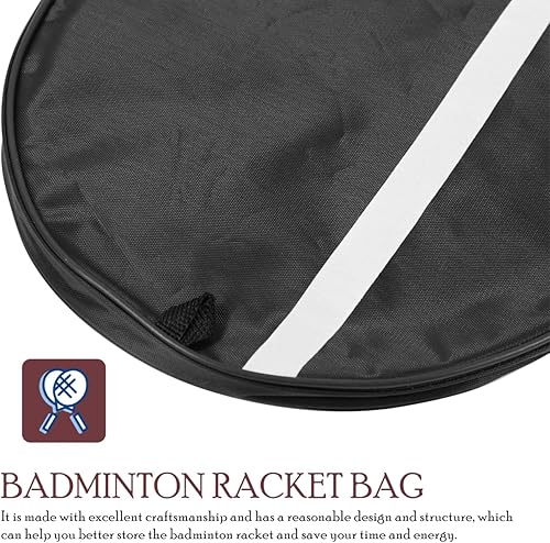 Miniatura 5 de Bolsa de raqueta de bádminton Tenis Negros Para Hombre Mochila Para Niños Traje de Sudor Cubierta de Raqueta de Bádminton Bolsa Organizadora Bolsa