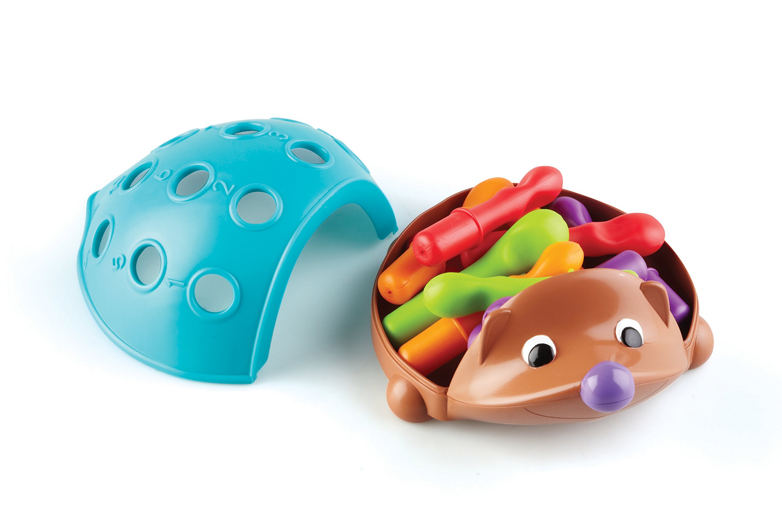 Learning Resources Riccio Spike per Stimolare Le Abilità Fino-Motorie, dai 18 Mesi, Gioco Sensoriale Montessori, Imparare a Contare e Riconoscere i Colori